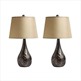 IMAGE OF Charlie Lamps in Hammered Bronze (Set of 2)
