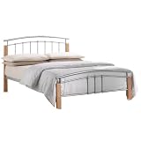 Tetras Double Bed Frame with Quilted Coil Mattress