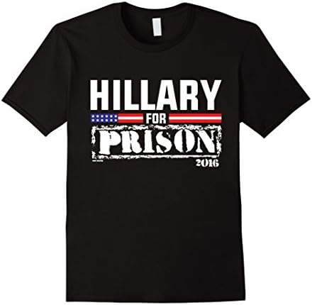 Men's Hillary For Prison 2016 T-Shirt XL Black