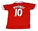 2015 Manchester United #10 Rooney Kids Home Soccer Jersey & Shorts Youth Sizes