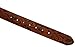 Western Embossed Tooled Brown Leather Belt Strap w/ Snaps for Interchangeable Buckles