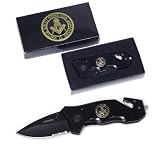 BLACK MASONIC FOLDING RESCUE POCKET KNIFE MASONS