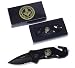 BLACK MASONIC FOLDING RESCUE POCKET KNIFE MASONS