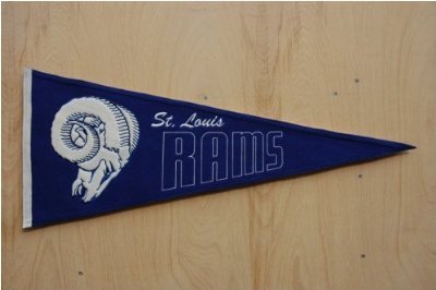 Saint Louis Rams - NFL Football Throwbacks (Pennants)