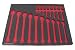 Foam Tool Organizer for 18 Craftsman Metric Wrenches, Black and Red