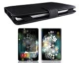Bundle Monster Barnes & Noble Nook Synthetic Leather Case Cover Jacket + Skin Sticker + Screen Protector Ebook Accessories Combo - Fit 3G and Wifi Version