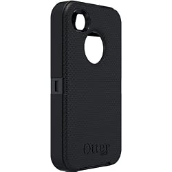 OtterBox Universal Defender Case for iPhone 4 (Black Silicone & Black Plastic)