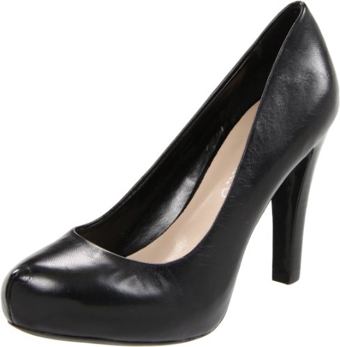 Franco Sarto Women's Cicero Pump,Black Leather,8.5 M US