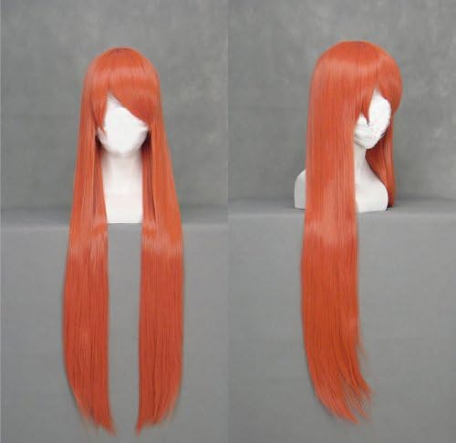 40" Bright Maroon Straight Cosplay Wig -- Bleach Inoue Orihime
