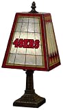 San Francisco 49ers 14 Inch Art Glass Lamp