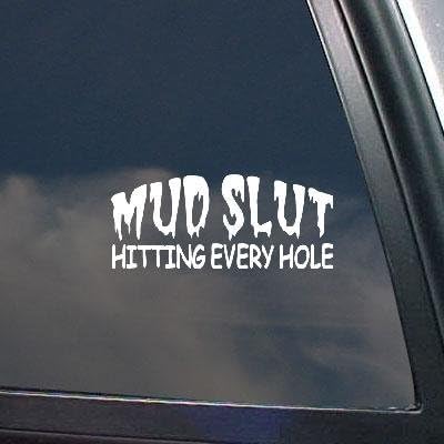 VINYL DIE CUT LAPTOP AUTO HELMET WINDOW DECORATION CAR MACBOOK WALL STICKER DECAL WHITE ART HOME DECOR DECOR 4WD OFF ROAD ROCK CRAWLER MUD SLUT by absronalex