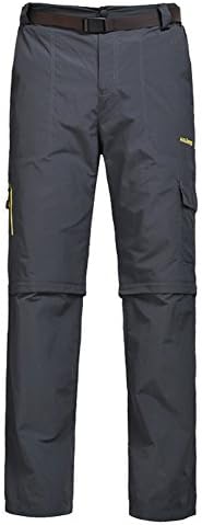 DongJieKou Men's Quick-dry Hiking Pants US Size XL Grey