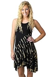 Tie Dye Print Rayon/Spandex Tank  Dress