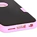 iPhone 6 Case, E LV iPhone 6S Case - SHOCK ABSORPTION / HIGH IMPACT RESISTANT Full Body Hybrid Armor Protection Defender Case Cover for Apple iPhone 6S / 6 with 1 Stylus and 1 Microfiber Cleaning Cloth - [BLACK/PINK]