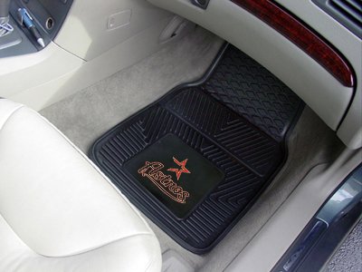 A Set of 2 MLB Universal Fit Front All-Weather Floor Mats - Houston Astros
