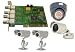 Q-See 4 Channel PCI DVR Card with 4 Color CMOS Camera Kits