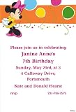 Minnie Mouse Custom Printed Invitations 10ct [Toy] [Toy]
