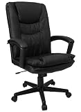 Executive Leather High Back Office Chair [BT-2921-BK-GG]