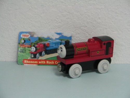 New Rheneas Thomas and Friends Wooden Train Engine. Loose item includes Exclusive Character Card.