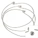 Silver Plate Wire Beading Bracelet With Ball Add A Bead (3)