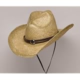 Tea Stained Raffia Straw Cowboy Hat by Western Express