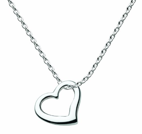 Dew Sterling Silver Open Heart Pendant 90C0HP