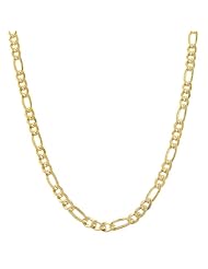 14 Karat Yellow Gold Filled 3.40mm Figaro Link Necklace (30 inch)