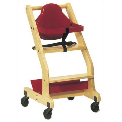 SmartChair in Natural Wood Color: Red