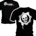 Official T Shirt GEARS OF WAR Skull DRIPPING WHEEL