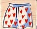 Inkadinkado Mounted Stamp VALENTINE BOXERS For Scrapbooking, Card Making & Craft Projects