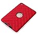 HOcase iPad mini 4 Case - Dual Layer Rugged Shockproof Protective Case with Tough Tire Design for iPad mini 4 (Red+Black)