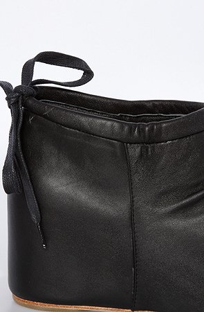 80%20 The Georgie Handkerchief Tie Hidden Wedge in Black Leather,Shoes for Women from 80%20