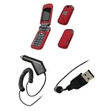 41fjLEyfuiL. SL160  LG Accolade   Premium Red Soft Silicone Gel Skin Cover Case + Rapid Car Charger + USB Data Sync Charge Cable for LG Accolade VX5600