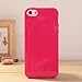 iPhone 5 & 5S Jelly Case, ANLEY Candy Fusion Series - [1.5mm Slim Fit] [Shock Absorption] Classic Jelly Silicone Case Soft Cover for iPhone 5 & 5S (Coral Pink) + Free Screen Protector