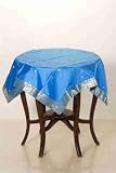 Turquoise Sari Table linen /table cloth / Topper - Custom Made
