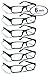 6 Pack Reading Glasses by BOOST EYEWEAR, Traditional Black Frames, for Men and Women, with Comfort Spring Loaded Hinges, Black, 6 Pairs (+1.50)