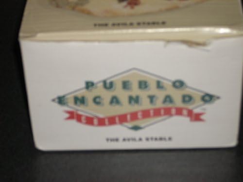 THE AVILA STABLE - PUEBLO ENCANTADO COLLECTION Made for one year only in 1994 exclusively for The Broadway and Broadway Emporium Weinstocks. Building stands approximately 3" high, is made of cold-cast porcelain, and size works well with N scale railroad villages. In original box. PUEBLO ENCANTADO COLLECTION has 9 buildings in total: El Rancho Bonito, The Presidio, El Molino (Pedro's Mill), The Avila Stable, The Serrano Way Station, Santa Elena Train Station, Pete's Saloon & General Store, The Colonnade, and Mission Santa Elena. Each box has the history of building on the side. Collect them all!