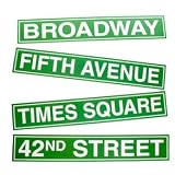 New York City Street Sign Cutouts New York City Street Sign Cutouts