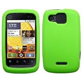 Green Silicone Skin / Case / Cover for Motorola Citrus / WX445