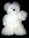 Soft Cuddly Baby Alpaca Fur Stuffed Hand Made Panda Teddy Bear 13 Inch Size ATB_WHITE13_044