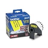 Brother DK-2606 Continuous Length Paper Label Roll (Black/Yellow)
