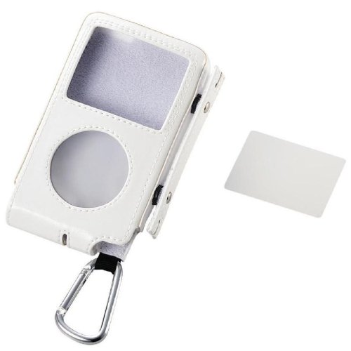 ELECOM iPod 2nd classic 120GB/レザーケース/ホワイト AVD-LCRACL12WH