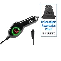 Premium Car Charger w/ Extra USB Charging Port for Motorola Triumph
