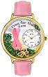 Whimsical Watches Unisex Time For the Cure Gold Watch G1110001