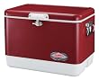 Coleman 54-Quart Steel-Belted Cooler, Red