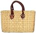 Moroccan Straw Summer Beach / Shopper / Tote Bag 14"x9"x4.5"