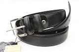 Black Stylish Italian leather belt by Kenneth Brownne -