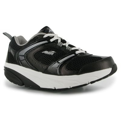 Avia AVI Effort Toning Trainers Ladies Black/Wht/Silv 