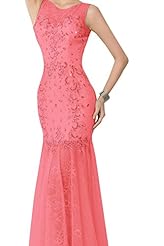 Mermaid Ruched Lace Open-Back Illusion Evening Dress/Wedding Dress 