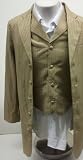 New Single Breasted Three Piece Boys Tan (Beige / Khaki) Zoot Dress Suit - Includes Long Jacket, Pants & Vest